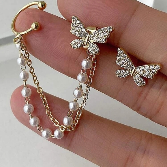 *Lanie* Asymmetrical Earrings Set - Picture 6 of 6